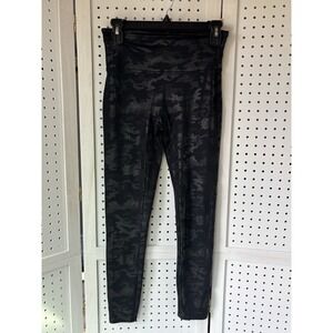 Spanx Black Camo Leggings Women's MP Stretch Active